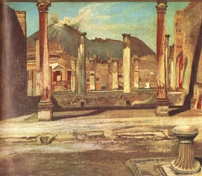 Pompeji, Haus des Chirurgen mit dem Vesuv
